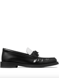 Addie logo-plaque leather loafers