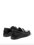 Addie logo-plaque leather loafers