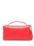 Prisma padded leather bag in red