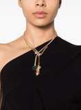 double-pendant peanut necklace
