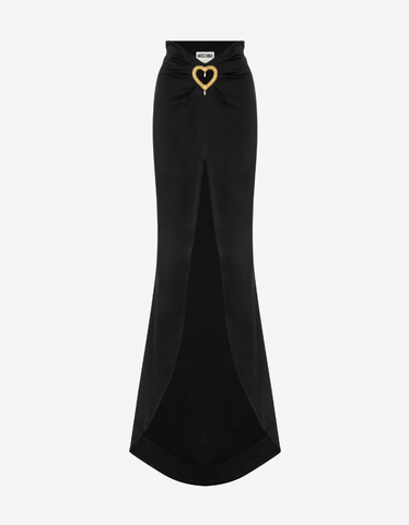 Maxi long skirt with gold heart