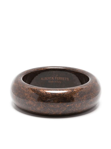 circular-design brown bracelet