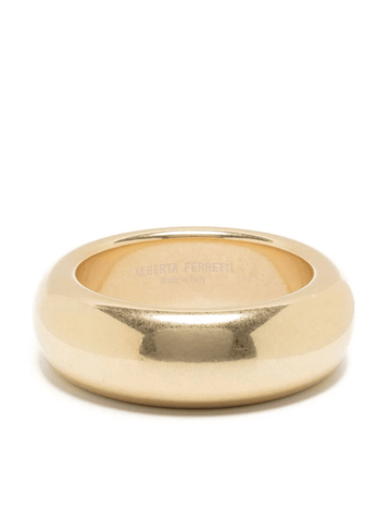 circular-design gold bracelet