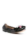 Queen Bee ballerina shoes in black