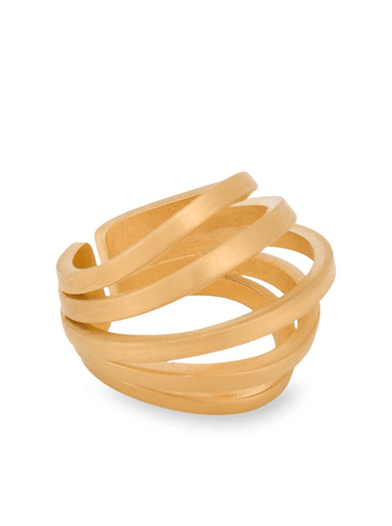 cut-out open-band ring