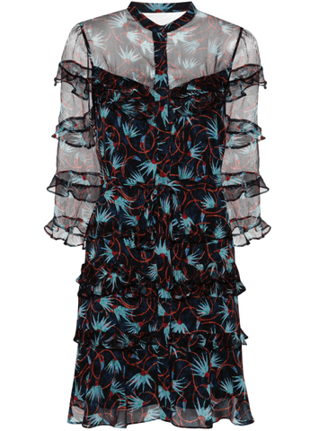 Tasha abstract-print mini dress