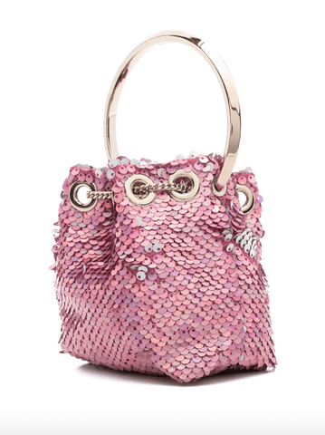 Pink micro Bon Bon bucket bag Jimmy Choo – D'Adélia Pink micro Bon Bon bucket bag Jimmy Choo – D'Adélia