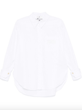 logo-embroidered poplin shirt