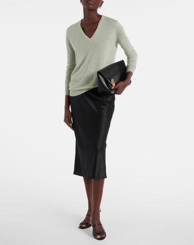 Cashair cashmere sweater in matcha