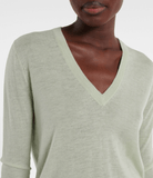 Cashair cashmere sweater in matcha