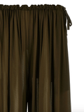 tulle maxi pants in dark green