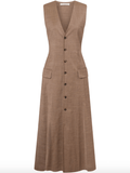 button-up vest-dress