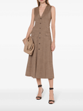 button-up vest-dress