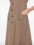 button-up vest-dress
