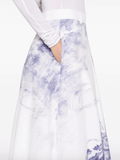 Popeye and Olive Oyl illustration-style-print maxi skirt