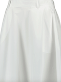 embroidered a-line skirt in white