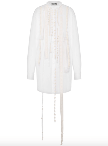appliqué-detailing dress