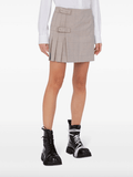 checked mini skirt