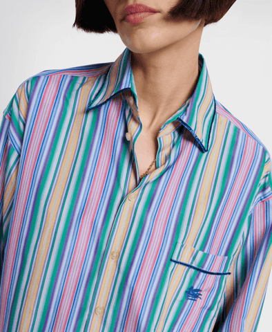 Striped cotton shirt