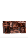 Galleria clutch in bronze