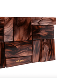 Galleria clutch in bronze