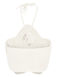 Emelia crochet top in white