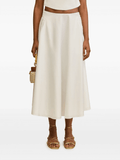Ely midi skirt in white