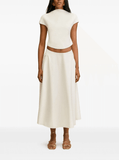 Ely midi skirt in white