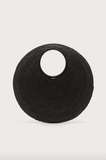Amun raffia bag in black
