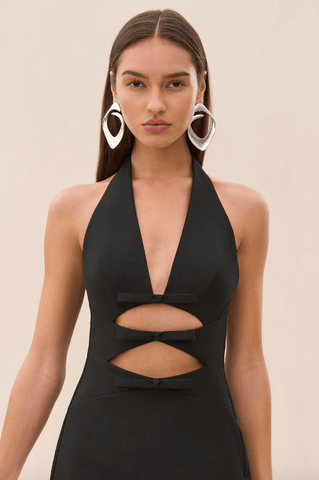 Aleshia black mini dress
