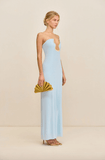 Abril dress in light blue