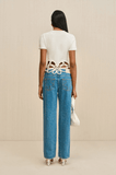 Eres knit top in white