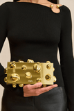 Orbs gold clutch