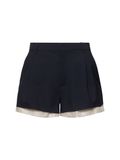 Tailoring wool shorts
