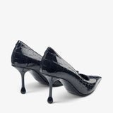 Sambuco Shiny Croc Embossed Leather Pumps