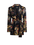Envers Satin Jacket with belt
