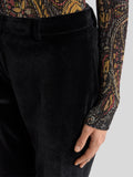 Cotton velvet trousers