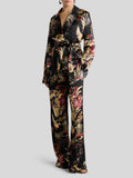 Envers Satin Jacket with belt