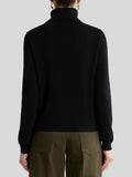 Wool-blend turtleneck sweater