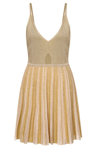 Mini Dress with Cut-Out Detail in gold Missoni D'Adlia Mini Dress with Cut-Out Detail in gold Missoni D'Adlia
