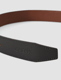 Maeva Reversible Leather Belt in black