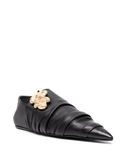 flat pointed-toe loafers