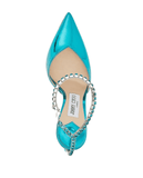 Saeda 100mm metallic-effect pumps