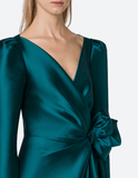 Mikado green dress