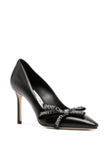 Romy 85 logo-print pumps