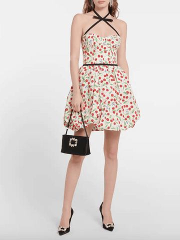 Printed cherries minidress Carolina Herrera – D'Adélia
