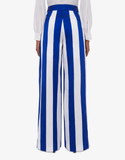 Nautical blue striped trousers