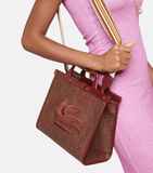 Love Trotter Small jacquard tote bag