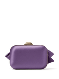 Cloud bow-detail bag in lilac purple