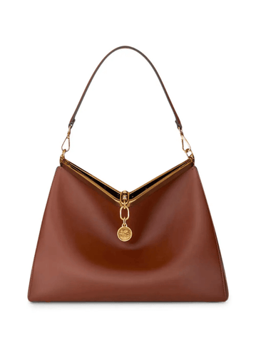 Vela shoulder bag in brown